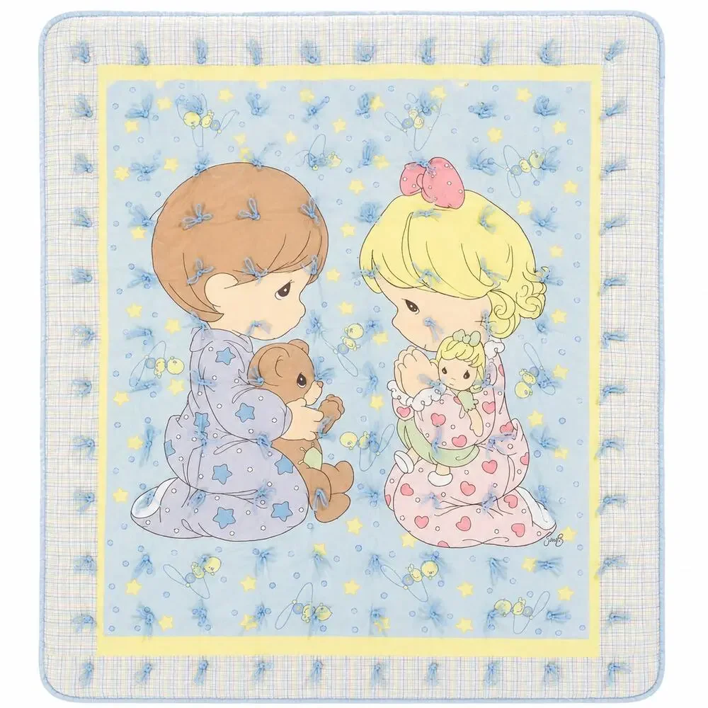 Precious Moments Sam Butcher Baby Blanket Comforter 49x42